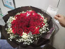 幽客玉品鲜花速递红玫瑰花束表白送女友老婆生日礼物全国同城配送 33朵红玫瑰花束—女神款 实拍图