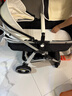 纽贝耳newber婴儿车 婴儿推车 婴儿车0-3岁用折叠可坐可躺带减震 可换向 黑白 防风保暖罩+防蚊罩+护脊板 实拍图