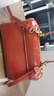 红谷包包牛皮单肩手提包复古高级感斜挎手拎包女士包 圣诞生日礼物 实拍图