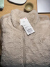优衣库女装男装长绒摇粒绒拉链茄克/长袖外套夹克470137 459794 470137/30浅米色 M 实拍图
