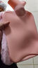 科万鸿热水袋注水暖水袋女生暖手热敷专用肚子暖脚神器安全防爆热敷水袋 粉色1000ml（仿兔绒布套＋热水袋） 实拍图