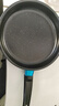 【亏本清仓】韩式麦饭石色不粘锅平底锅铁锅电磁炉不带盖 【经济实用】黑色 18cm 实拍图