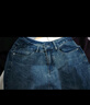 真维斯（Jeanswest）复古蓝阔腿牛仔裤女款秋冬新款高腰垂感直筒宽松小个子拖地裤子女 复古蓝九分 L 实拍图