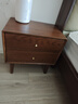 源氏木语实木现代简约橡木多功能小柜子北欧卧室床边储物柜0.5米床头柜 实拍图