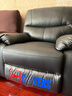 芝华仕（CHEERS）头等舱布单椅布艺沙发单人沙发客厅懒人椅舒适代表作K9780黑 实拍图