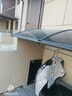 铝合金雨棚户外屋檐遮雨棚门头防雨搭家用遮阳棚窗户阳台庭院雨篷 加厚水槽铝合金支架+实心耐力板 伸出120*贴墙200cm-（配3支架） 实拍图
