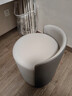 廷士主卧化妆凳轻奢化妆椅高级感中高圆凳坐凳梳妆凳子卧室梳妆台椅子 浅灰色拼深灰 靠背高*坐高*直径 实拍图