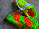 双星（shuangxing）儿童足球鞋TF碎钉防滑耐磨大童学生青少年训练比赛球鞋 果绿  34  实拍图