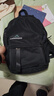 双星书包初中生大容量高中生大学生背包减负多功能电脑包双肩包 黑色【升级款有挂件】 实拍图