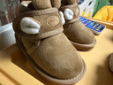 巴拉巴拉儿童雪地靴男宝女宝棉靴加厚加绒短靴2024新冬季靴子208424141241 实拍图