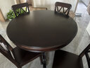 方寸毫厘圆桌 实木圆餐桌 大圆桌子美式实木餐桌家用餐台可选餐桌椅组合 1.2米大圆桌+4*双叉实木椅 实拍图