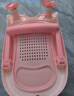 爱贝迪拉婴儿洗屁屁神器可坐躺新生儿用品多功能洗pp浴盆宝宝清洗屁股 【3代升级浴架款】浅桃粉 实拍图