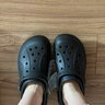 卡骆驰（CROCS）贝拉洞洞鞋沙滩鞋包头女鞋厚底拖鞋|210062 黑色-001(含智必星） 36 (220mm) 37 实拍图