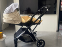 TianRui婴儿推车高景观可坐可躺双向轻便折叠避震新生儿宝宝推车婴儿车 二代旗舰版-摩卡绿  皮质顶棚 实拍图