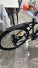 EG7山地自行车成人学生变速越野单车双减震赛车26寸青少年男女 辐条【加厚防滑轮-更安全】黑白 26寸21速【适合：160-180CM】 实拍图
