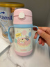 膳魔师（THERMOS）儿童吸管保温杯巧虎带杯套把手316L不锈钢超轻学生杯幼儿上学TCKC 实拍图