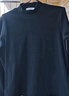 真维斯（JEANSWEST）德绒打底衫女装秋冬季长袖t恤上衣服加绒保暖加厚内搭半高领秋衣 黑色 纯色 XL 实拍图