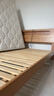 源氏木语全实木床北欧风小户型卧室家具橡木床现代简约主卧1.5m1.8m双人床 原木色低铺夜光床斜靠版【橡木】 1500mm*2000mm  框架结构 实拍图