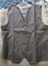 海派浩宇 西装马甲男修身商务正装马褂无袖高级感西服马夹背心职业装坎肩 灰色马甲 2XL (180) 推荐65-72KG 实拍图