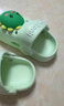 牧童儿童拖鞋夏男宝宝洞洞鞋软底女童卡通洗澡婴幼儿家居鞋奶龙绿140 实拍图