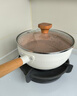 肆月日式雪平锅小锅煮面锅泡面锅家用奶锅不粘锅小煮锅 大号尺寸【锅+盖+蒸笼】 22cm 实拍图
