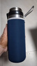 杯套 保护套 通用保温杯玻璃杯隔热防烫带提绳水杯套 350ml-500ml 大号深藏蓝 实拍图