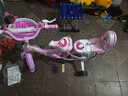鑫旺彤自行车儿童3-6-10岁单车男女童轻便脚踏车辅助轮5岁女孩车公主车 粉色【加宽加大坦克轮】 14寸 适合身高95-115cm 实拍图