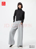 优衣库女装运动宽腿裤/阔腿裤宽松卫裤25秋冬新款479620 03 灰色 M /160/68A 实拍图