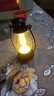 【露营灯】创意复古手提小夜灯网红迷你氛围小马灯桌面摆拍油灯 复古手提小夜灯【黑色1个】 实拍图