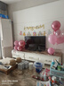 多美忆生日场景布置女孩生日气球装饰儿童桌飘宝宝周岁生日快乐粉色城堡 实拍图