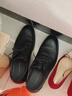 红蜻蜓真皮男鞋秋冬舒适商务休闲皮鞋高级正装德比鞋婚鞋WTA7376黑色42 实拍图
