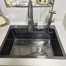好太太家宝系列厨房水槽小米粒大单槽多功能洗碗洗菜一体盆304不锈钢洗菜池 60*45 【5.0加厚】纳米抗菌 实拍图
