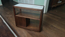 源氏木语 轻奢沙发边柜侧边柜岩板边几角几实木北欧客厅窄移动边桌 橡木胡桃色0.3m边几鱼肚白H00J26 实拍图
