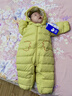 迷你巴拉【迷你小蛋仔】儿童连体羽绒服男女童宝宝冬日保暖萌趣外套新款 蜜糖黄 【白鸭绒-1000+清洁度】 73 CM -充绒量53.6g 实拍图