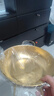 【韩剧同款】加厚不锈钢干锅海鲜锅火锅金色平底浅锅双耳锅泡面锅 豪华升级款24cm【金色】双柄汤锅 实拍图