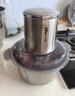 小熊（Bear）绞肉机家用 碎肉机 电动多功能料理搅拌机饺子肉馅蒜蓉机 搅肉机 3L大容量全不锈钢杯 QSJ-P05E3  实拍图
