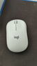 罗技（Logitech）M221 轻音鼠标 无线鼠标 办公鼠标 对称鼠标 带无线微型接收器 米白色 实拍图