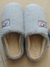 大嘴猴（Paul Frank）棉拖鞋男情侣时尚简约厚底家居保暖冬季拖鞋PF6661灰色290 实拍图