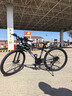 EG7山地自行车成人学生变速越野单车双减震赛车26寸青少年男女 辐条【加厚防滑轮-更安全】黑白 26寸21速【适合：160-180CM】 实拍图