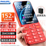飞利浦（PHILIPS）P319 全网通4G老年人手机大喇叭大电池超长待机大音量2.8大屏按键老人专用学生备用功能机 绚丽红 实拍图