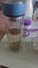 富光男女士双层玻璃杯 高硼硅玻璃304茶隔水杯子 带茶隔泡茶杯400ml 实拍图