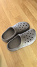 京东京造【抗菌洞洞鞋】凉鞋情侣旅行沙滩两穿eva凉拖鞋男士水泥灰42-43 实拍图