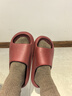 朴西新款EVA踩屎感厚底拖鞋女士居家室内情侣拖鞋男 安哥拉红 37-38 实拍图