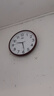 康巴丝（Compas）挂钟客厅钟表 简约钟表客厅石英钟表挂墙时钟 c2877咖木色 33.5cm 实拍图