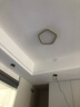 莱盏豪灯铝材过道走廊灯简约卧室吸顶灯网红新款衣帽间LED玄关入户阳台灯 金色五边形23CM 24W LED白光 实拍图