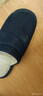 回力日系柔软情侣棉拖秋冬家居室内保暖棉鞋男款HL0006蓝色42-43码 实拍图