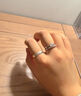 BJYLS999足银戒指女男素圈食指环小众开口纯银尾戒饰品实用礼物送女友 【999足银】极简素圈戒指-女款 实拍图