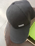 【热巴同款】加大棒球帽帽子男女大头围显脸小春夏字母百搭棒球帽 侧标-黑色【1顶】 实拍图