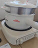 美的（Midea）电煮锅 电蒸锅 电炒锅 电热锅 2.6L分体式 小型1-2人学生宿舍多功能锅 泡面锅 XZC2061 配蒸笼 实拍图