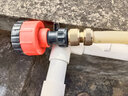 华厦金牛全铜洗衣机水龙头转接头四分洗车奶嘴水管软管快速通水接头配件 A16全铜4分通水接 实拍图